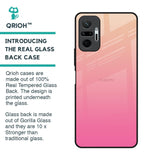 Pastel Pink Gradient Glass Case For Redmi Note 10 Pro Max