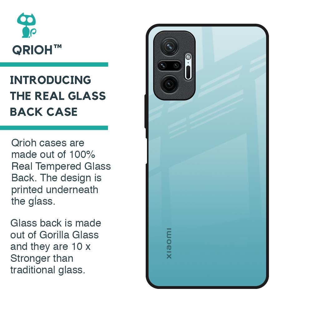 Arctic Blue Glass Case For Redmi Note 10 Pro Max