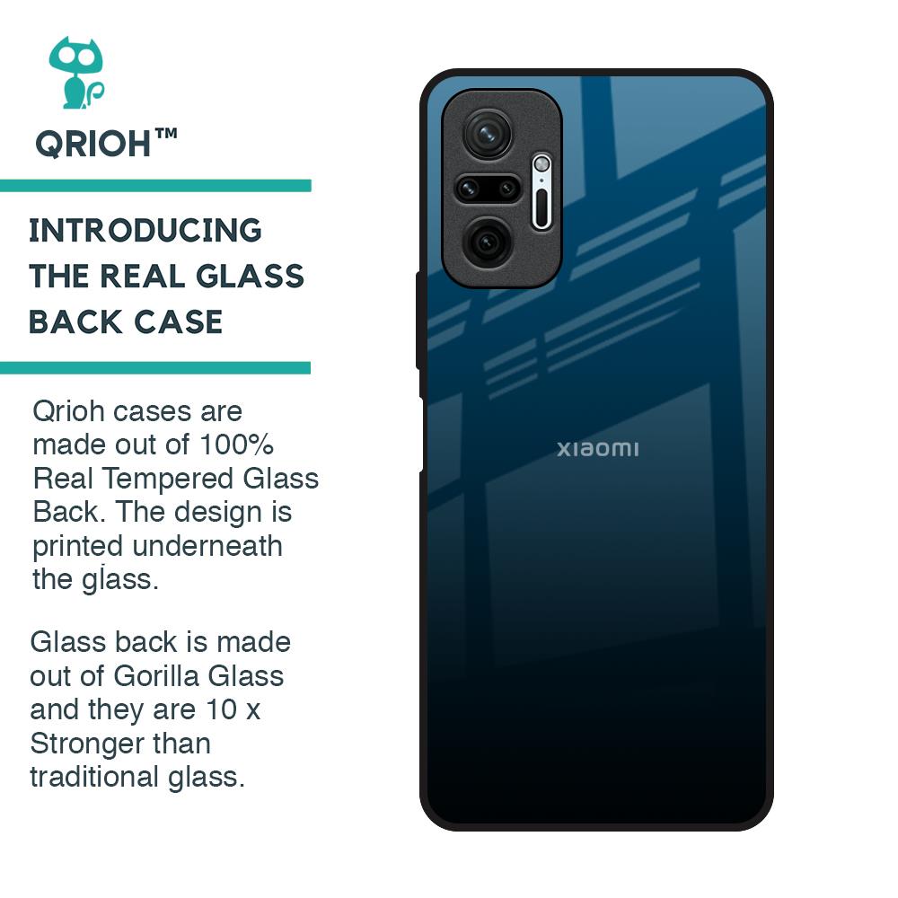 Sailor Blue Glass Case For Redmi Note 10 Pro Max