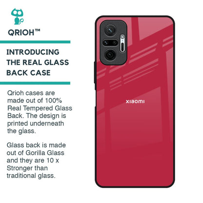 Solo Maroon Glass case for Redmi Note 10 Pro Max