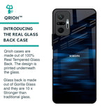 Blue Rough Abstract Glass Case for Redmi Note 10 Pro Max