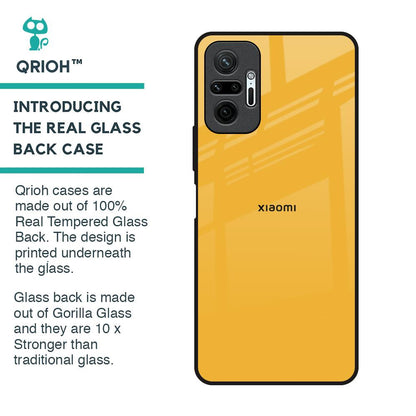Fluorescent Yellow Glass case for Redmi Note 10 Pro Max