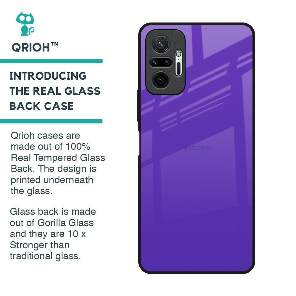 Amethyst Purple Glass Case for Redmi Note 10 Pro Max