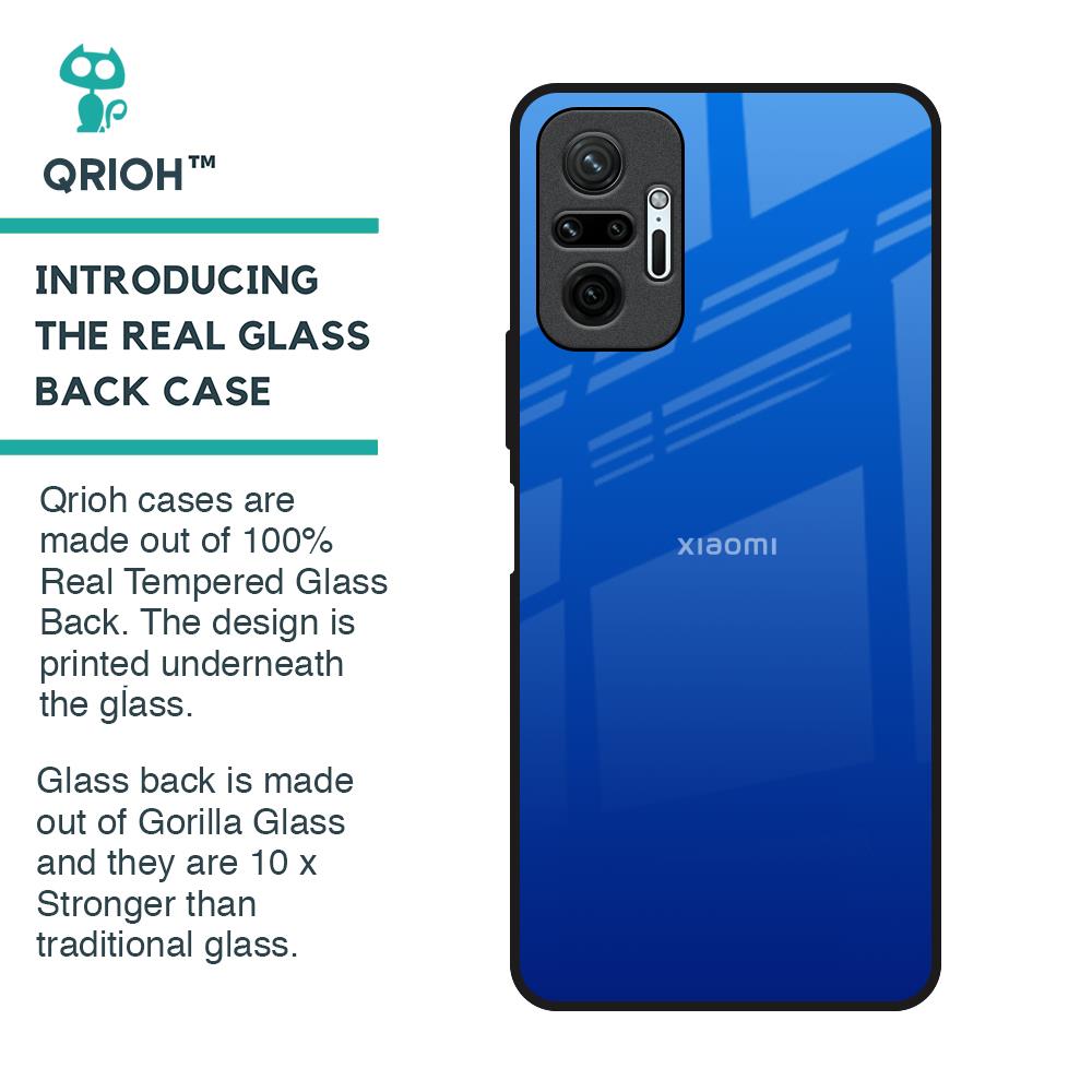 Egyptian Blue Glass Case for Redmi Note 10 Pro Max