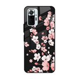 Black Cherry Blossom Mi Redmi Note 10 Pro Max Glass Cases & Covers Online
