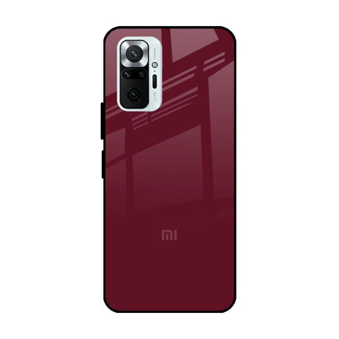 Classic Burgundy Redmi Note 10 Pro Max Glass Cases & Covers Online
