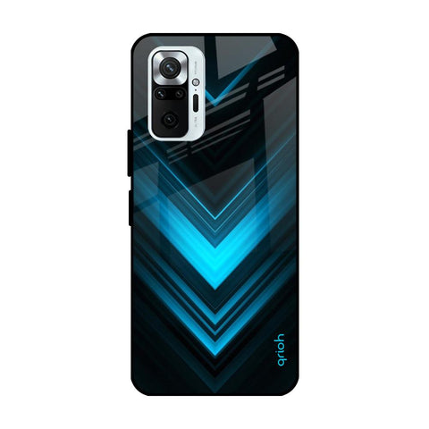 Vertical Blue Arrow Redmi Note 10 Pro Max Glass Cases & Covers Online