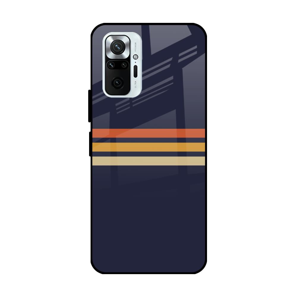 Tricolor Stripes Redmi Note 10 Pro Max Glass Cases & Covers Online