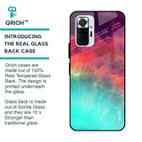 Colorful Aura Glass Case for Redmi Note 10 Pro Max