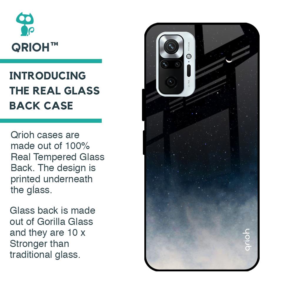 Black Aura Glass Case for Redmi Note 10 Pro Max