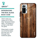 Timber Printed Glass case for Redmi Note 10 Pro Max