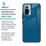 Cobalt Blue Glass Case for Redmi Note 10 Pro Max