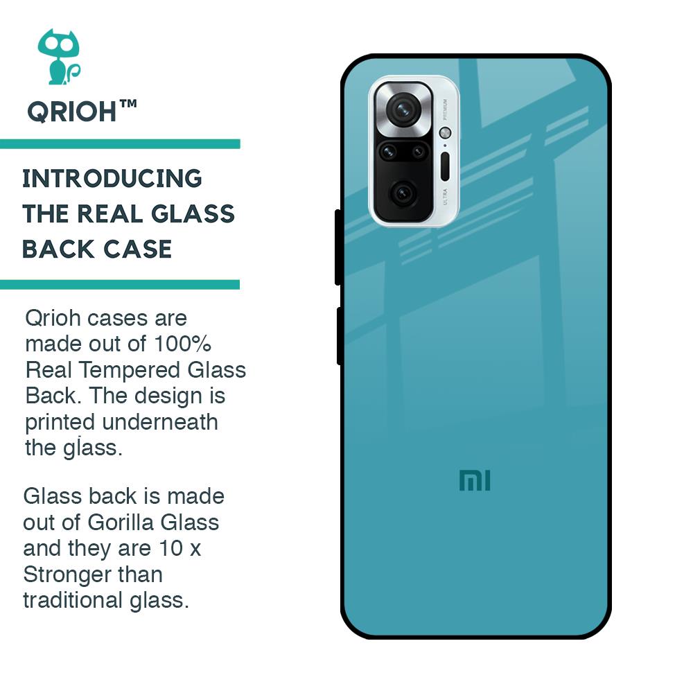 Oceanic Turquiose Glass Case for Redmi Note 10 Pro Max