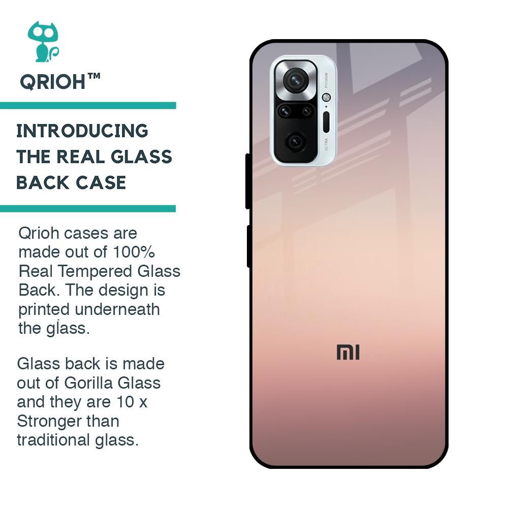 Golden Mauve Glass Case for Redmi Note 10 Pro Max