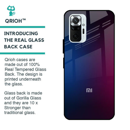 Mix Gradient Shade Glass Case For Redmi Note 10 Pro Max
