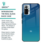 Celestial Blue Glass Case For Redmi Note 10 Pro Max