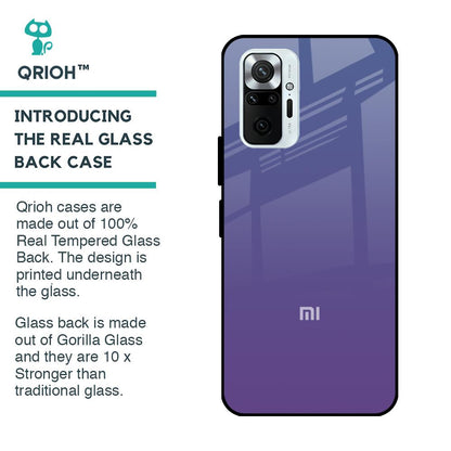 Indigo Pastel Glass Case For Redmi Note 10 Pro Max
