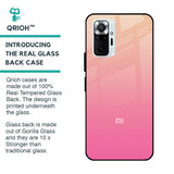 Pastel Pink Gradient Glass Case For Redmi Note 10 Pro Max