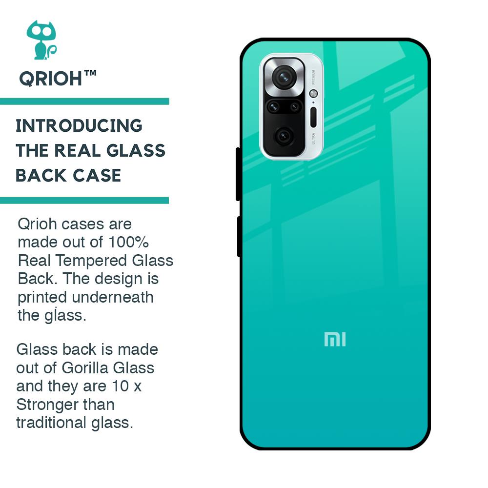 Cuba Blue Glass Case For Redmi Note 10 Pro Max