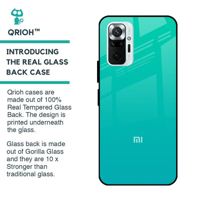 Cuba Blue Glass Case For Redmi Note 10 Pro Max