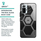 Hexagon Style Glass Case For Redmi Note 10 Pro Max