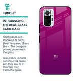 Magenta Gradient Glass Case For Redmi Note 10 Pro Max