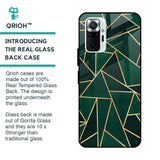 Abstract Green Glass Case For Redmi Note 10 Pro Max