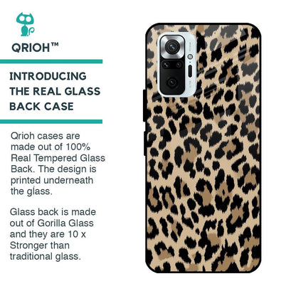 Leopard Seamless Glass Case For Redmi Note 10 Pro Max