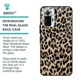 Leopard Seamless Glass Case For Redmi Note 10 Pro Max