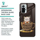 Tea With Kitty Glass Case For Redmi Note 10 Pro Max