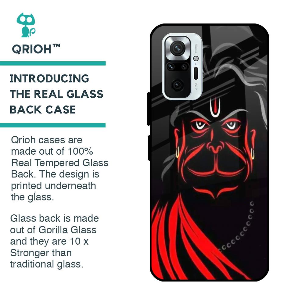 Lord Hanuman Glass Case For Redmi Note 10 Pro Max