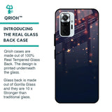 Falling Stars Glass Case For Redmi Note 10 Pro Max