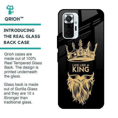 King Life Glass Case For Redmi Note 10 Pro Max