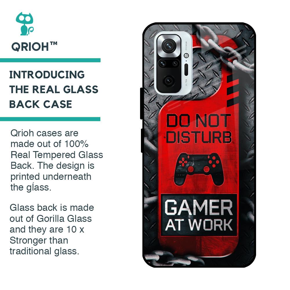 Do No Disturb Glass Case For Redmi Note 10 Pro Max