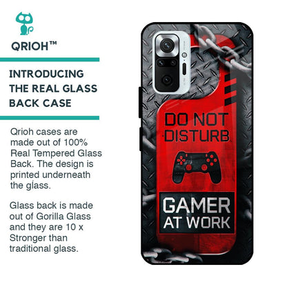 Do No Disturb Glass Case For Redmi Note 10 Pro Max