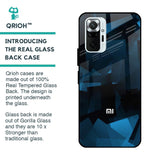 Polygonal Blue Box Glass Case For Redmi Note 10 Pro Max