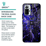 Techno Color Pattern Glass Case For Redmi Note 10 Pro Max