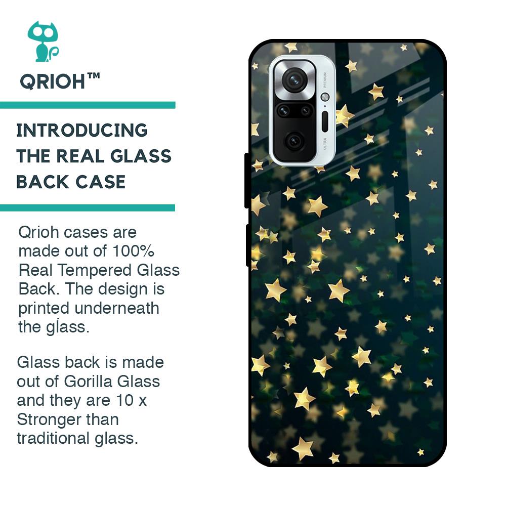 Dazzling Stars Glass Case For Redmi Note 10 Pro Max
