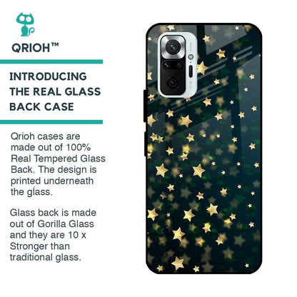 Dazzling Stars Glass Case For Redmi Note 10 Pro Max