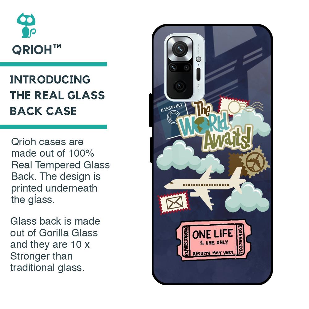 Tour The World Glass Case For Redmi Note 10 Pro Max