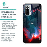 Brush Art Glass Case For Redmi Note 10 Pro Max