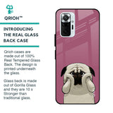 Funny Pug Face Glass Case For Redmi Note 10 Pro Max