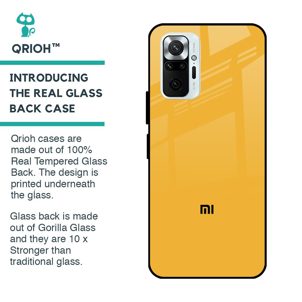 Fluorescent Yellow Glass case for Redmi Note 10 Pro Max