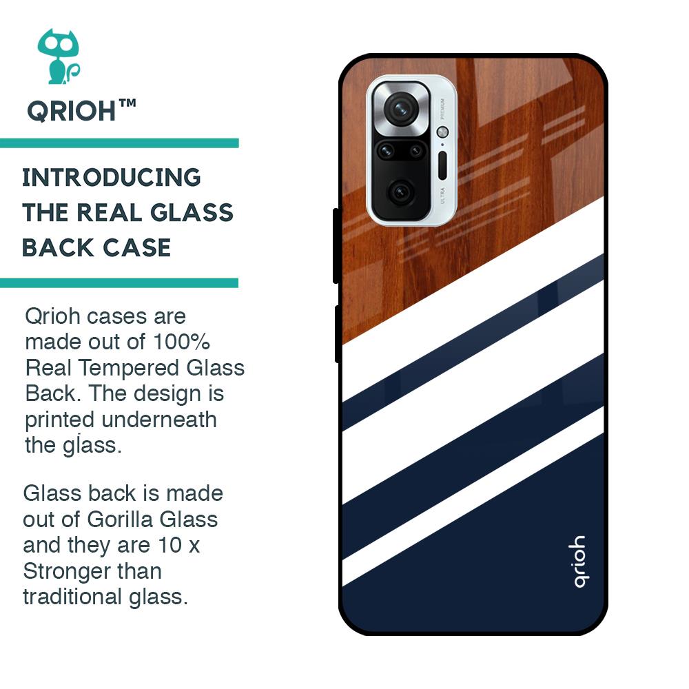 Bold Stripes Glass case for Redmi Note 10 Pro Max