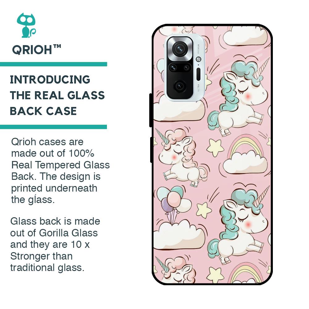 Balloon Unicorn Glass case for Redmi Note 10 Pro Max