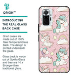 Balloon Unicorn Glass case for Redmi Note 10 Pro Max