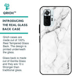 Modern White Marble Glass case for Redmi Note 10 Pro Max
