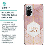 Boss Lady Glass Case for Redmi Note 10 Pro Max