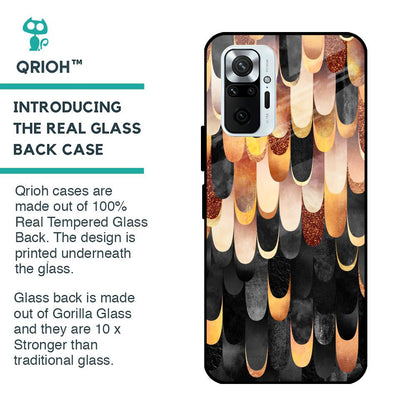 Bronze Abstract Glass Case for Redmi Note 10 Pro Max