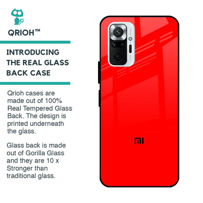 Blood Red Glass Case for Redmi Note 10 Pro Max